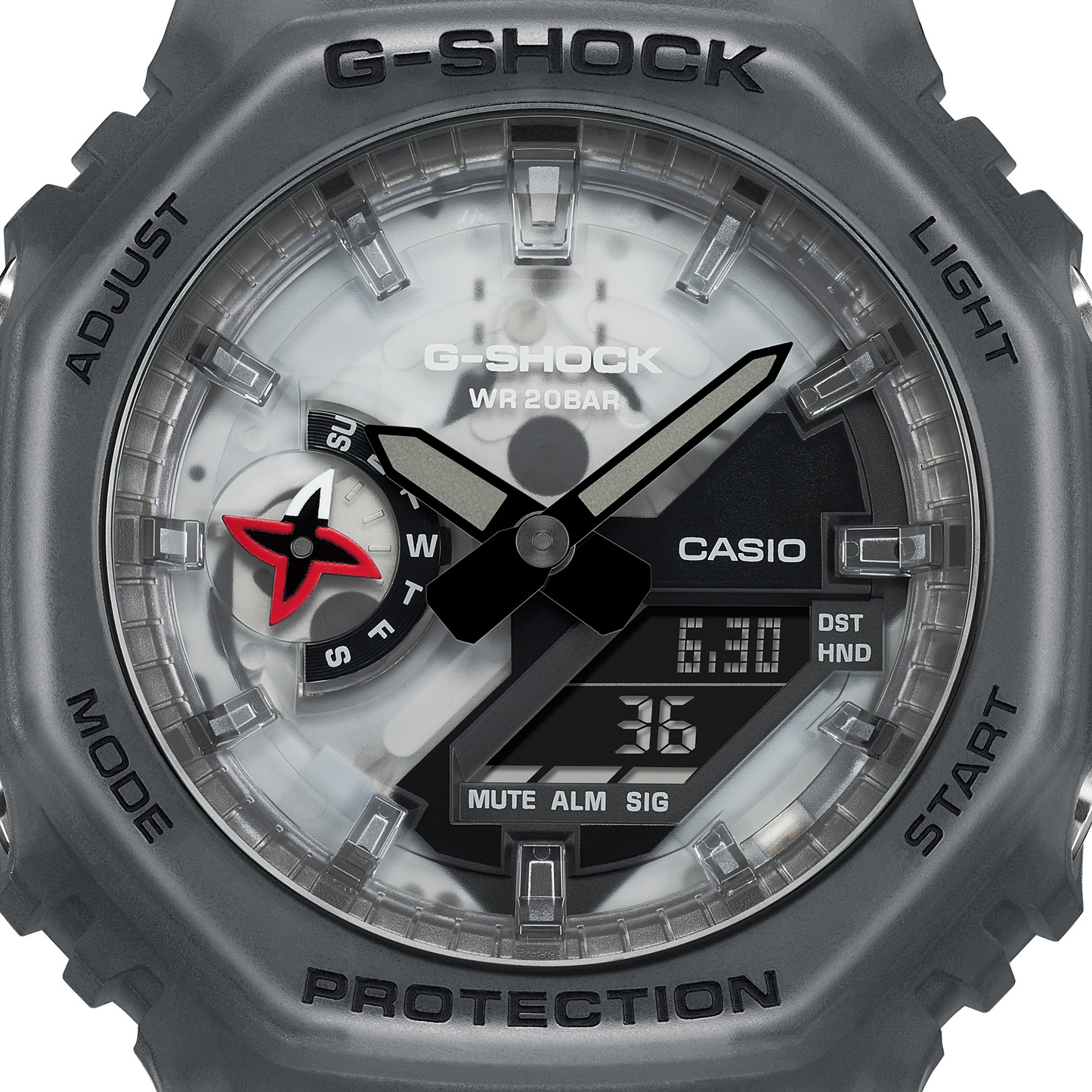 Casio Watch:ANALOG-DIGITAL 2100 Series GA-2100NNJ-8A