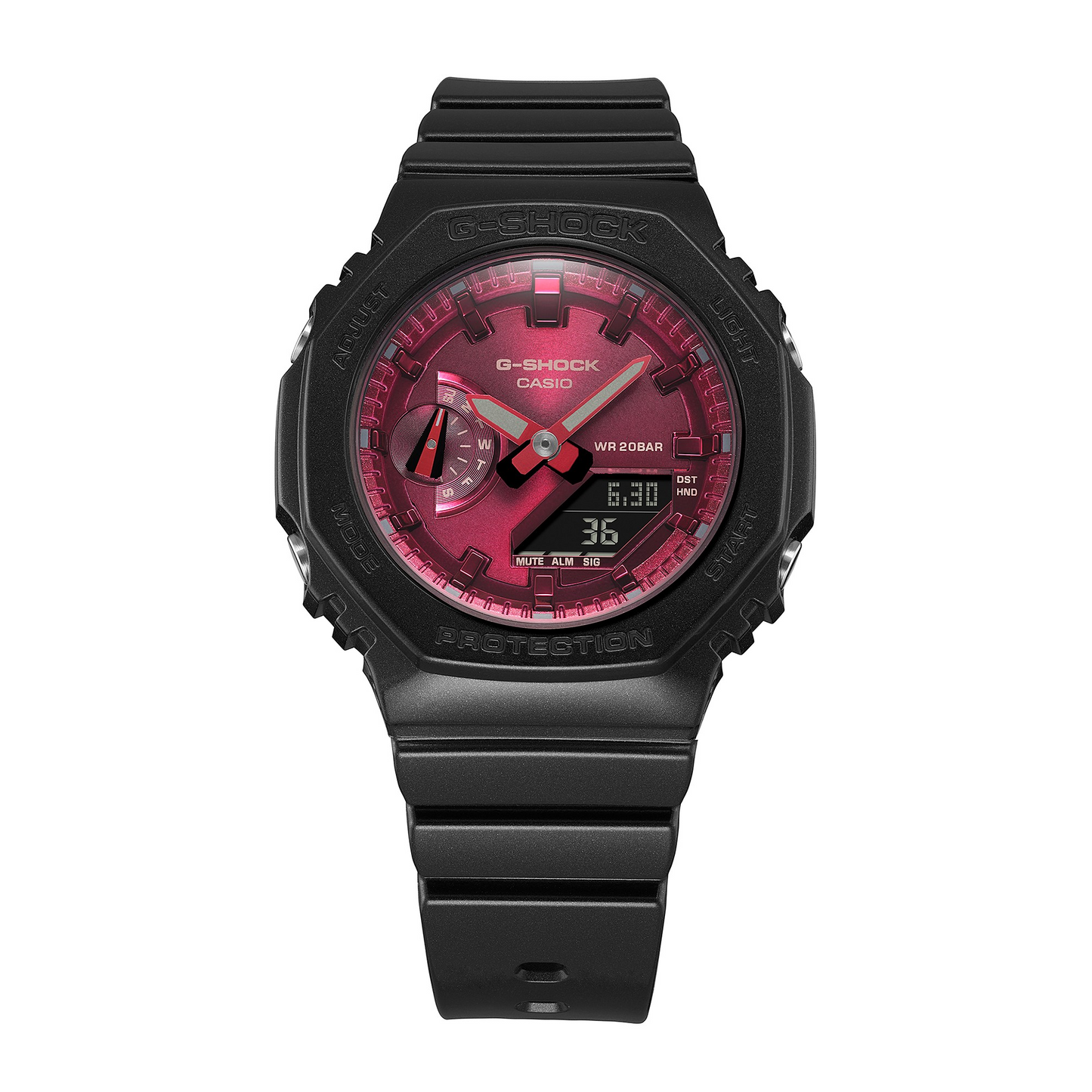 Casio watch:LCD pointer double display lady GMA-S2100RB-1A