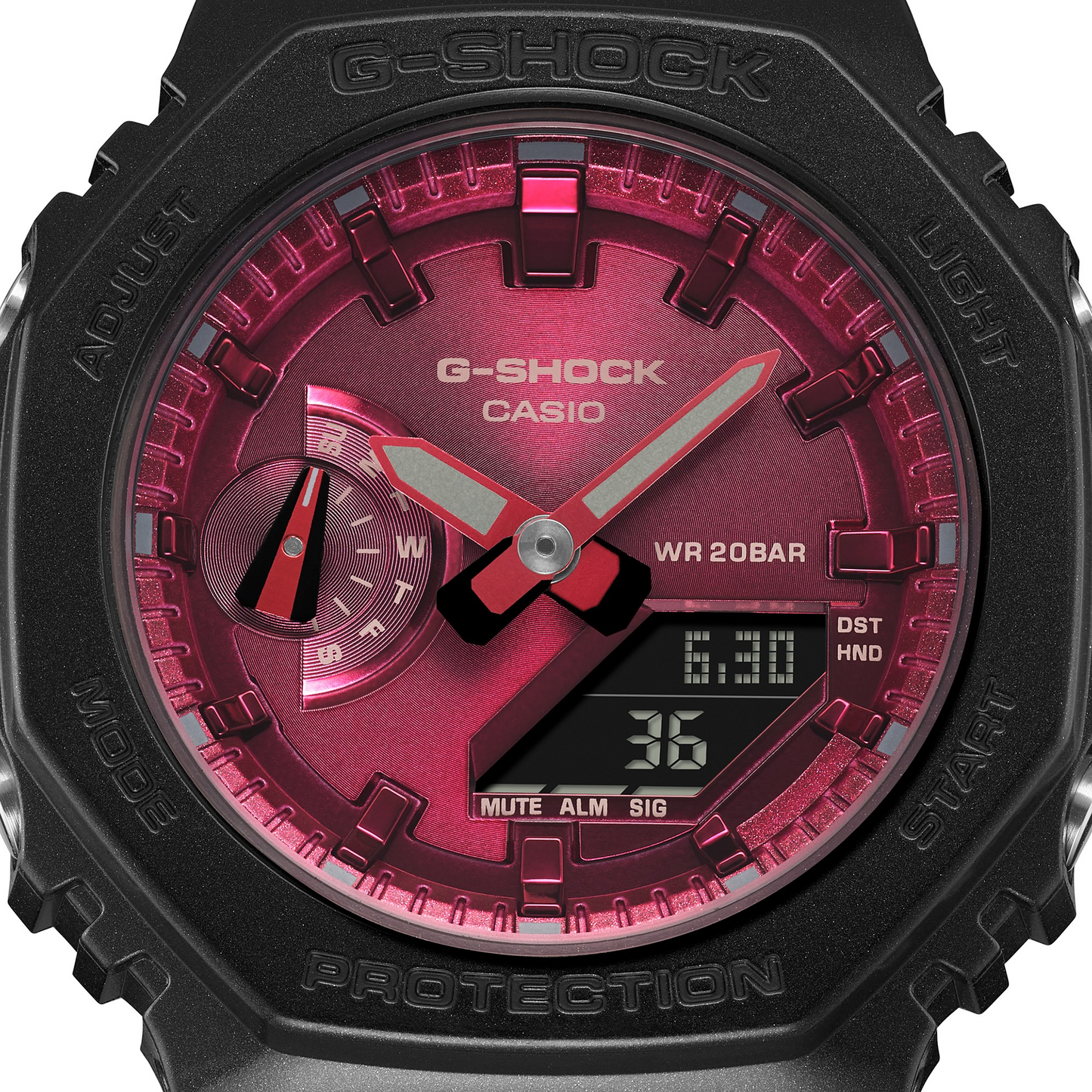 Casio watch:LCD pointer double display lady GMA-S2100RB-1A
