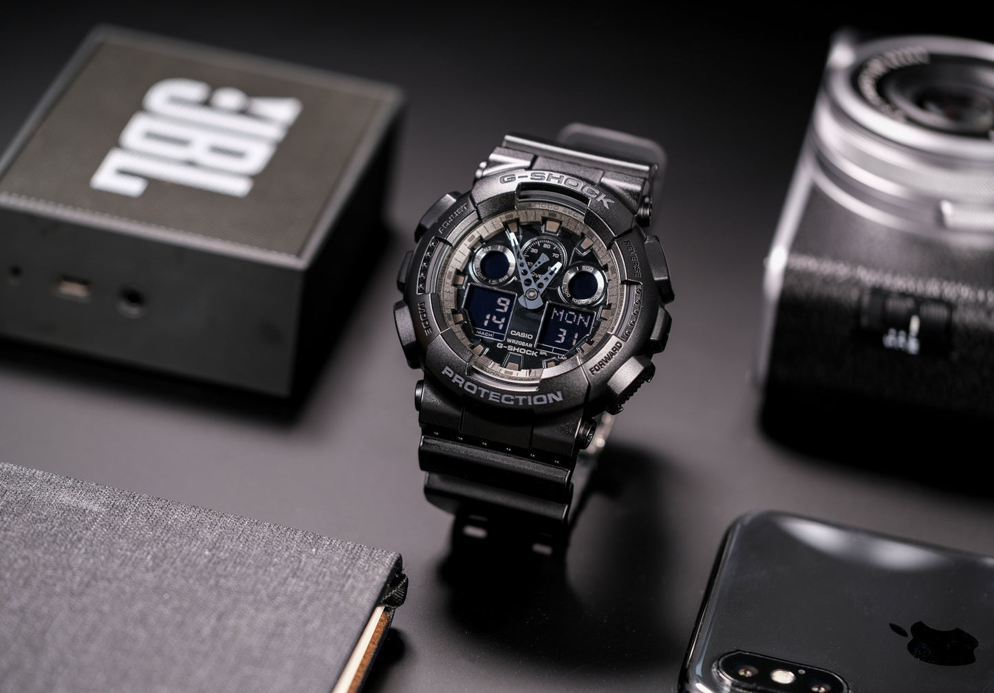 Casuo Watch:ANALOG-DIGITAL GA-100 SERIES GA-100CF-1A