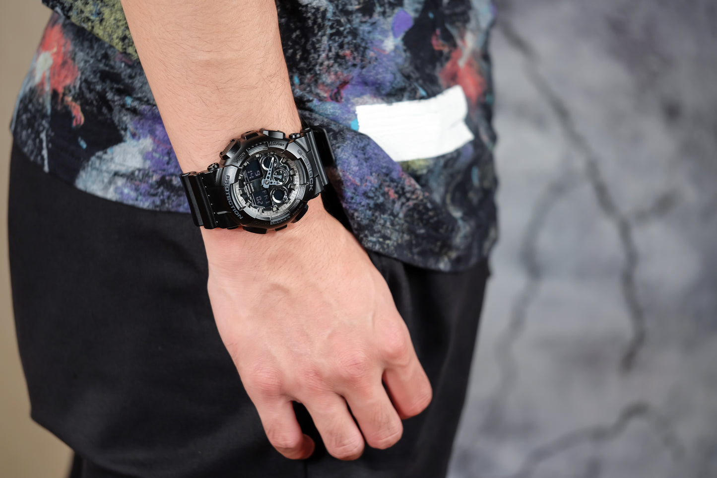 Casuo Watch:ANALOG-DIGITAL GA-100 SERIES GA-100CF-1A