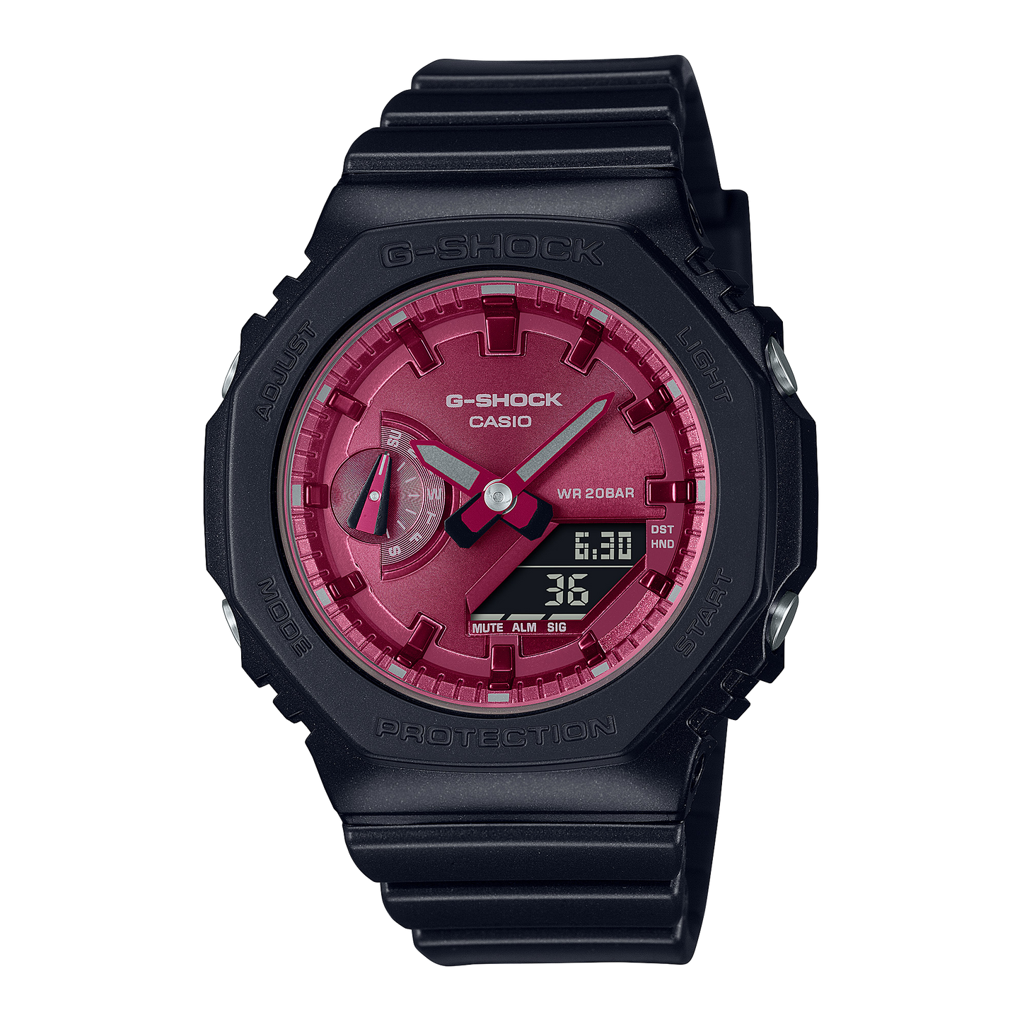 Casio watch:LCD pointer double display lady GMA-S2100RB-1A