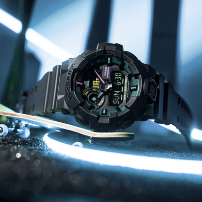 Casio Watch:ANALOG-DIGITAL GA-700 SERIES GA-700MF-1A