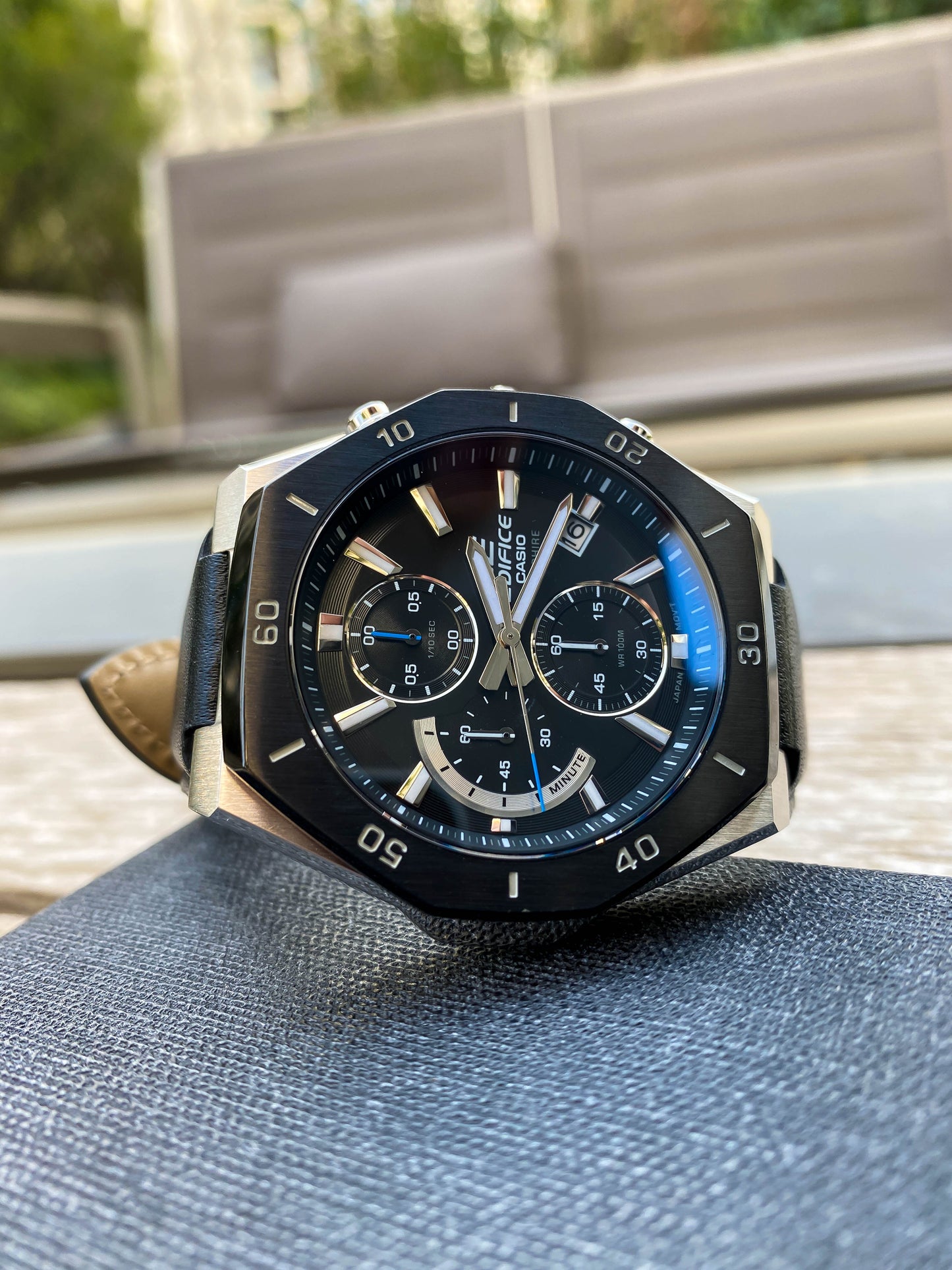 Casio Watch:Standard chronograph watch EFB-680BL-1AV