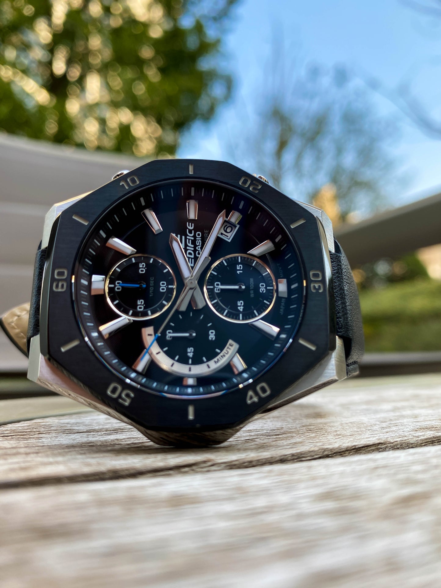 Casio Watch:Standard chronograph watch EFB-680BL-1AV
