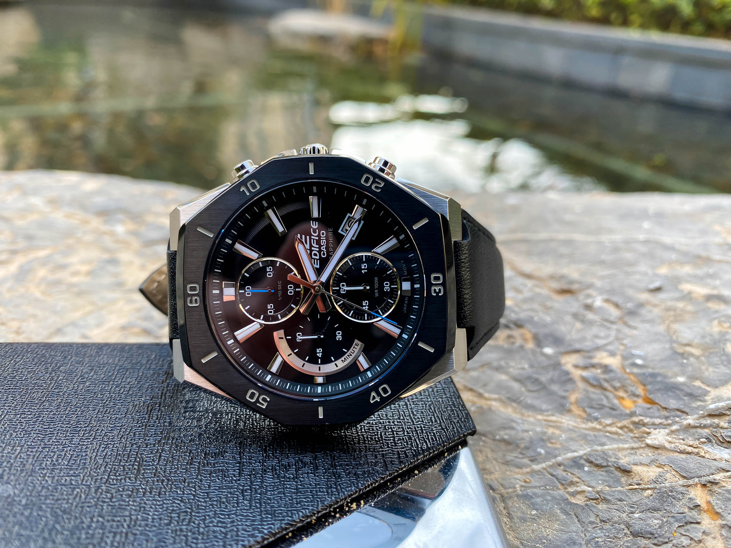 Casio Watch:Standard chronograph watch EFB-680BL-1AV