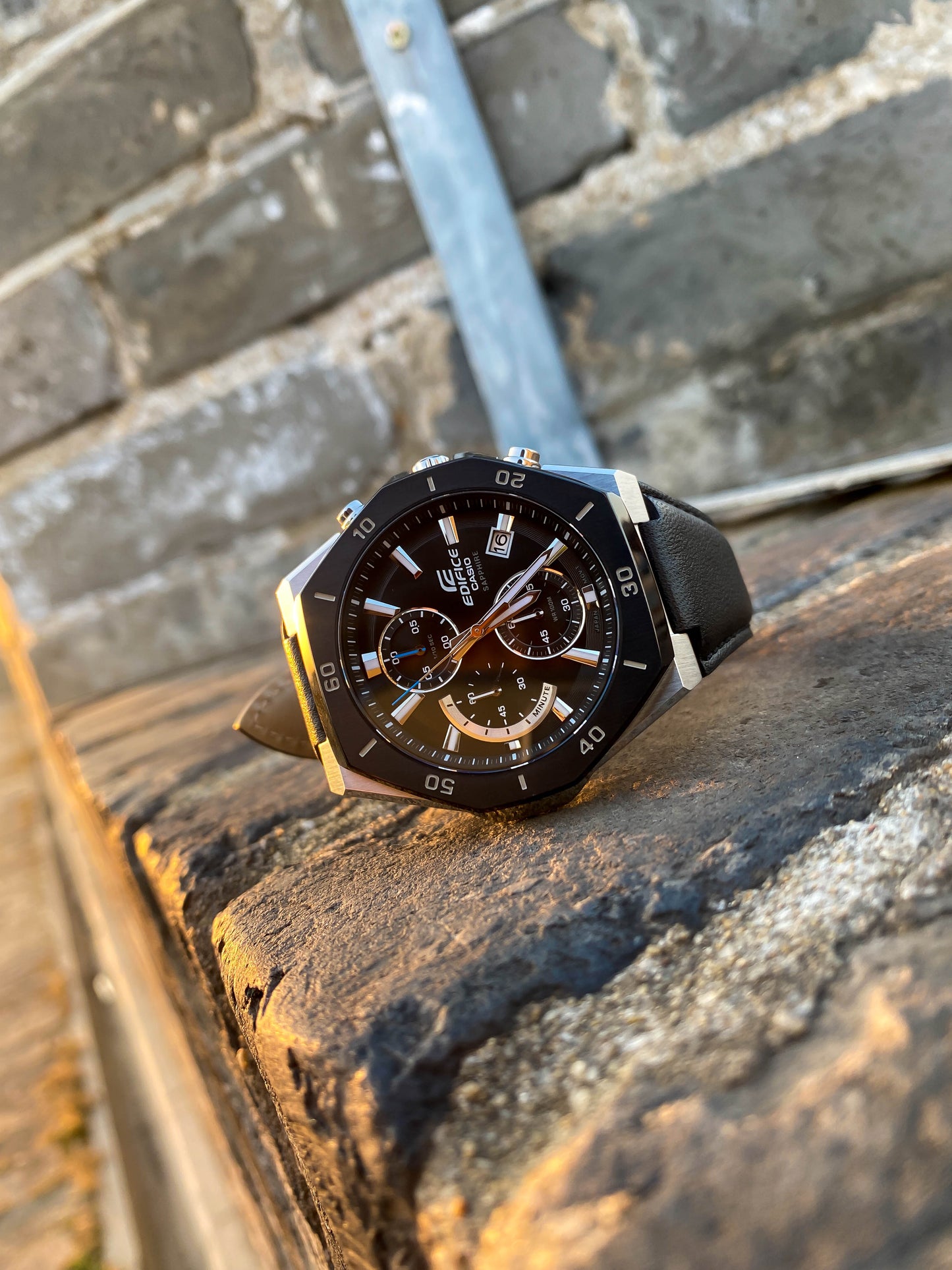 Casio Watch:Standard chronograph watch EFB-680BL-1AV