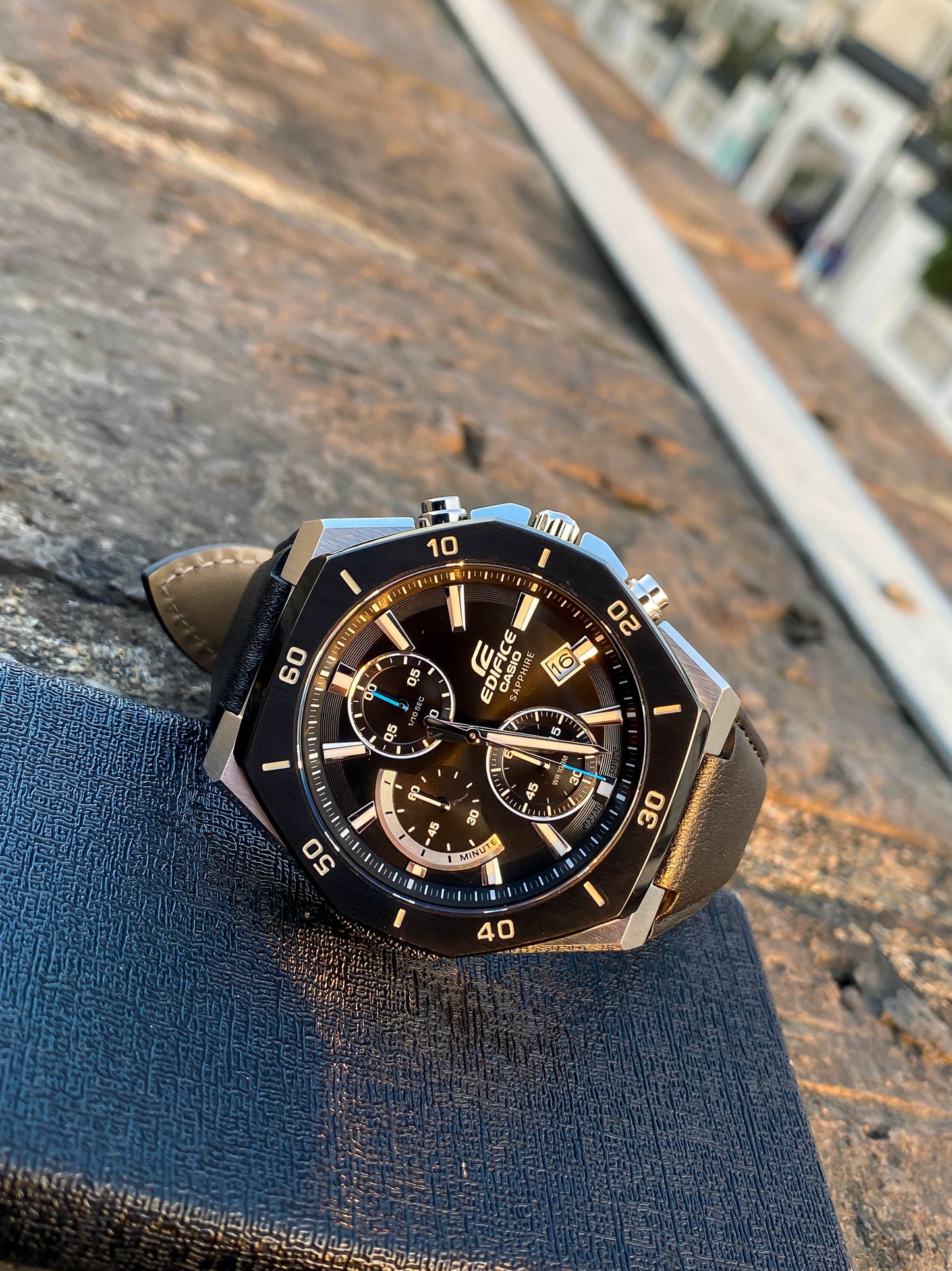 Casio Watch:Standard chronograph watch EFB-680BL-1AV