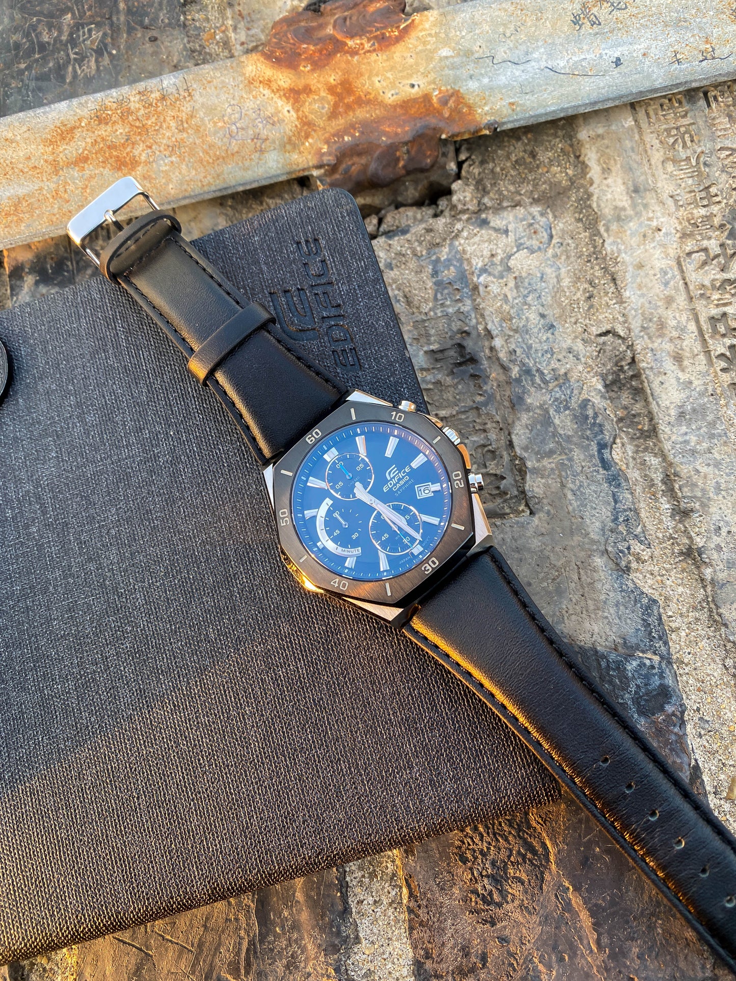 Casio Watch:Standard chronograph watch EFB-680BL-1AV