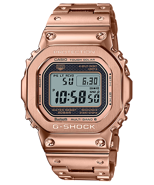 Casio watch:All-metal GMW-B5000 series GMW-B5000GD-4