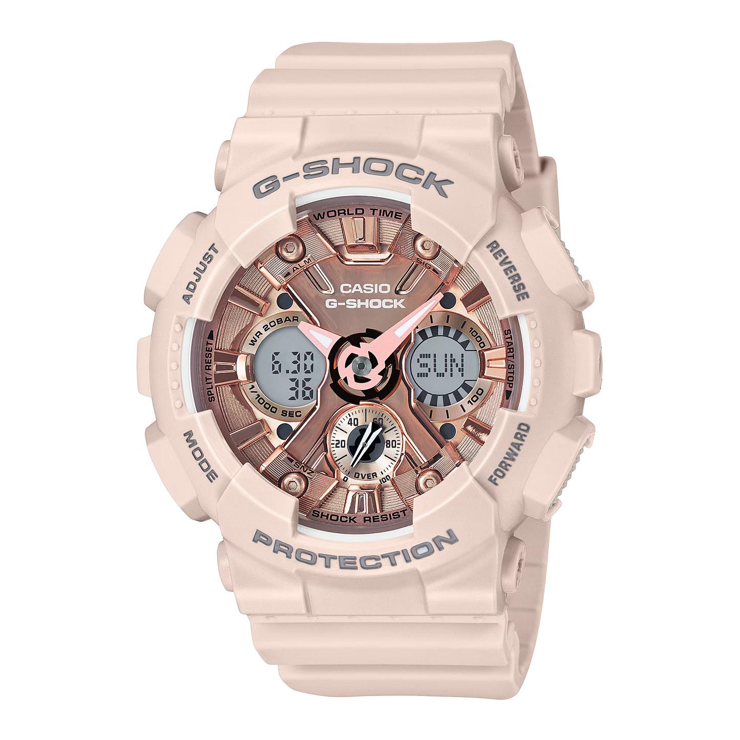 Casio watch:ANALOG-DIGITAL WOMEN GMAS120MF-4A
