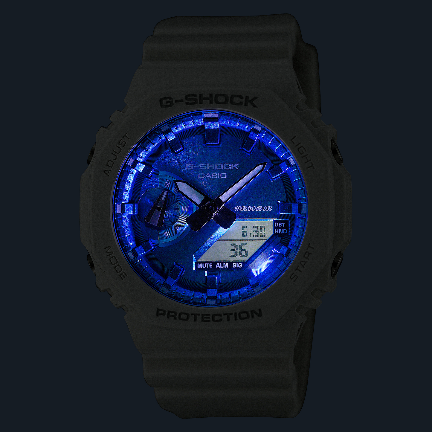Casio Watch:Seasonal Collection 2023 ANALOG-DIGITAL 2100 Series GA-2100WS-7A