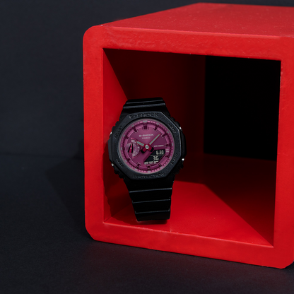Casio watch:LCD pointer double display lady GMA-S2100RB-1A