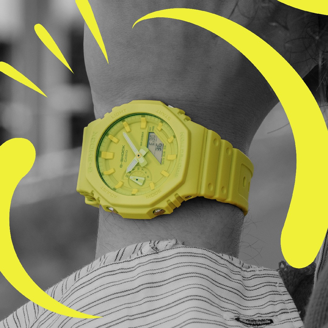 Casio Watch:ANALOG-DIGITAL 2100 Series GA-2100-9A9