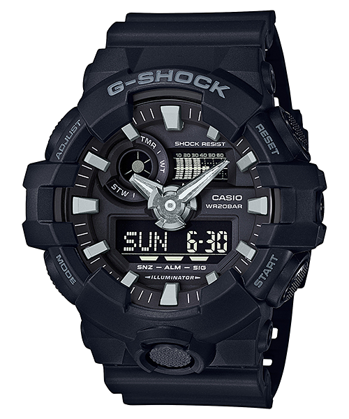 Casio Watch:ANALOG-DIGITAL GA-700 SERIES GA-700-1B