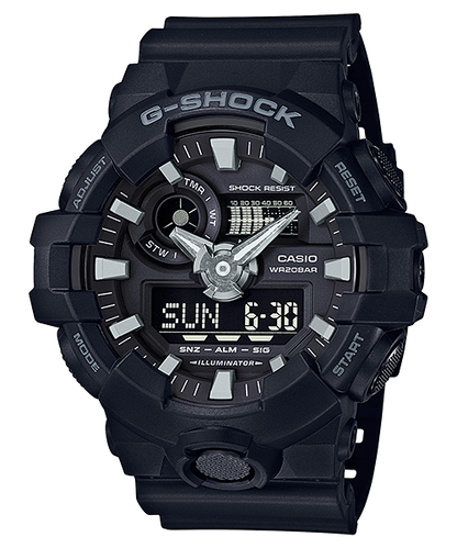 Casio Watch:ANALOG-DIGITAL GA-700 SERIES GA-700-1B