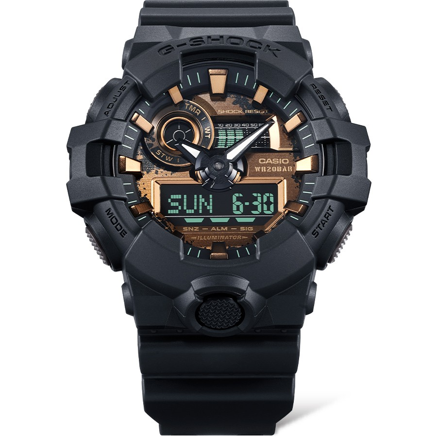 Casio Watch:ANALOG-DIGITAL GA-700 SERIES GA-700RC-1A