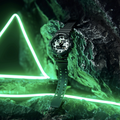 Casio Watch:ANALOG-DIGITAL GA-700 SERIES GA-700HD-8A