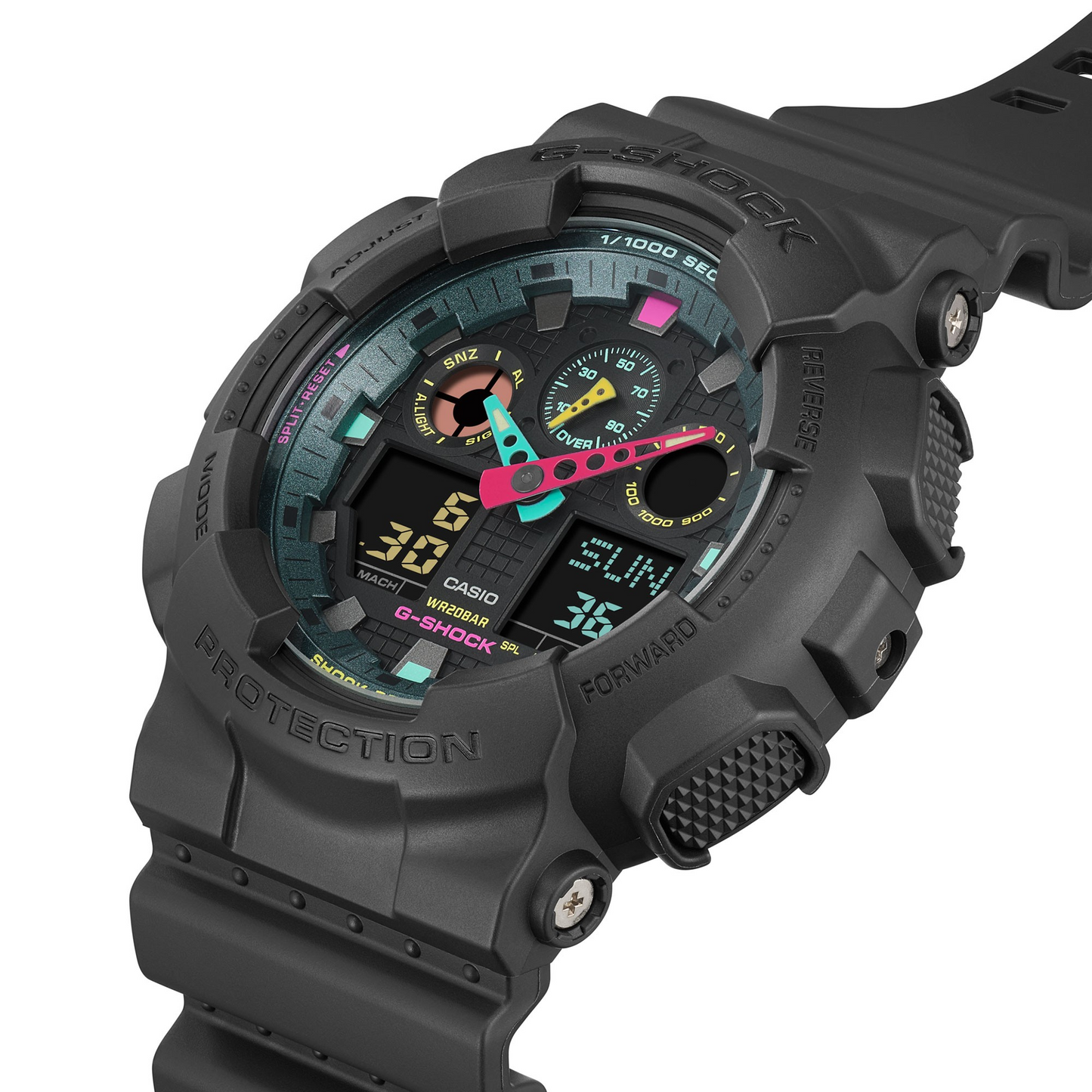 Casio Watch:ANALOG-DIGITAL GA-100 SERIES GA-100MF-1A