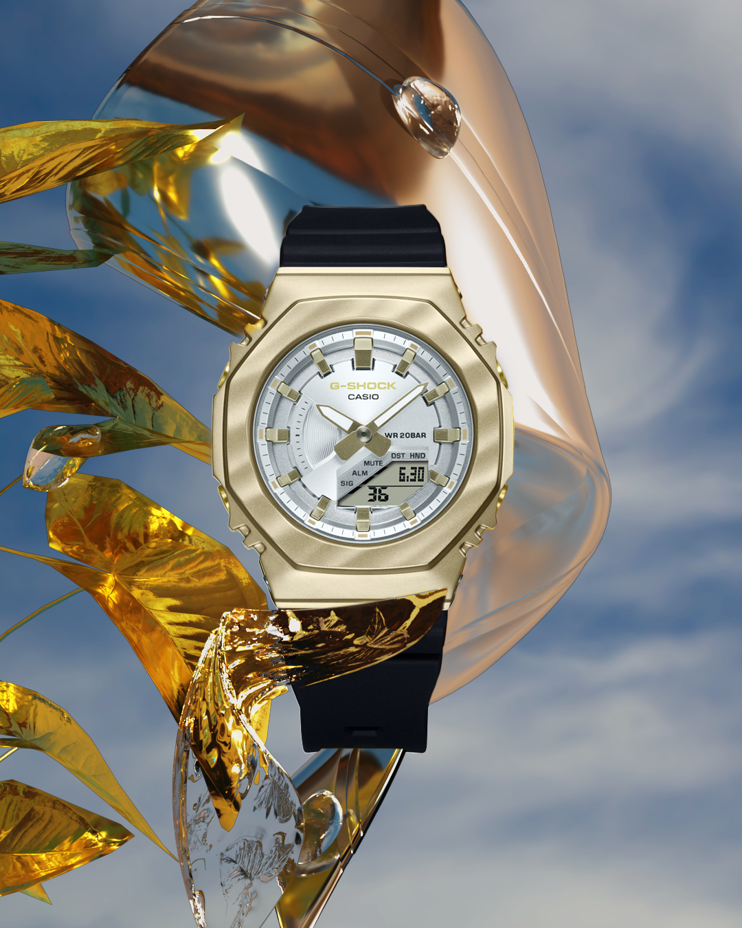 Casio watch:LCD pointer double display lady GM-S2100BC-1A