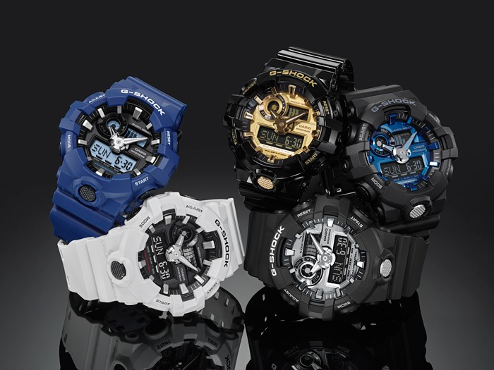 Casio Watch:ANALOG-DIGITAL GA-700 SERIES GA-700-7A