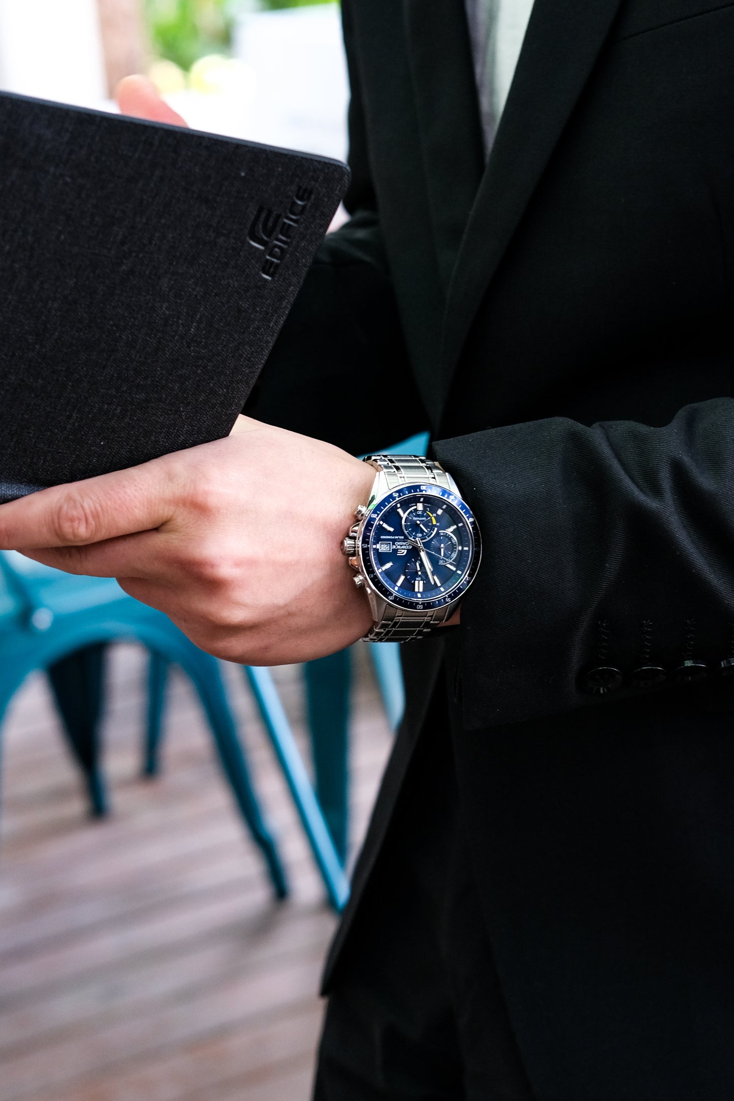 Casio Watch:Slim Line with Sapphire Crystal EFS-S510D-2AV