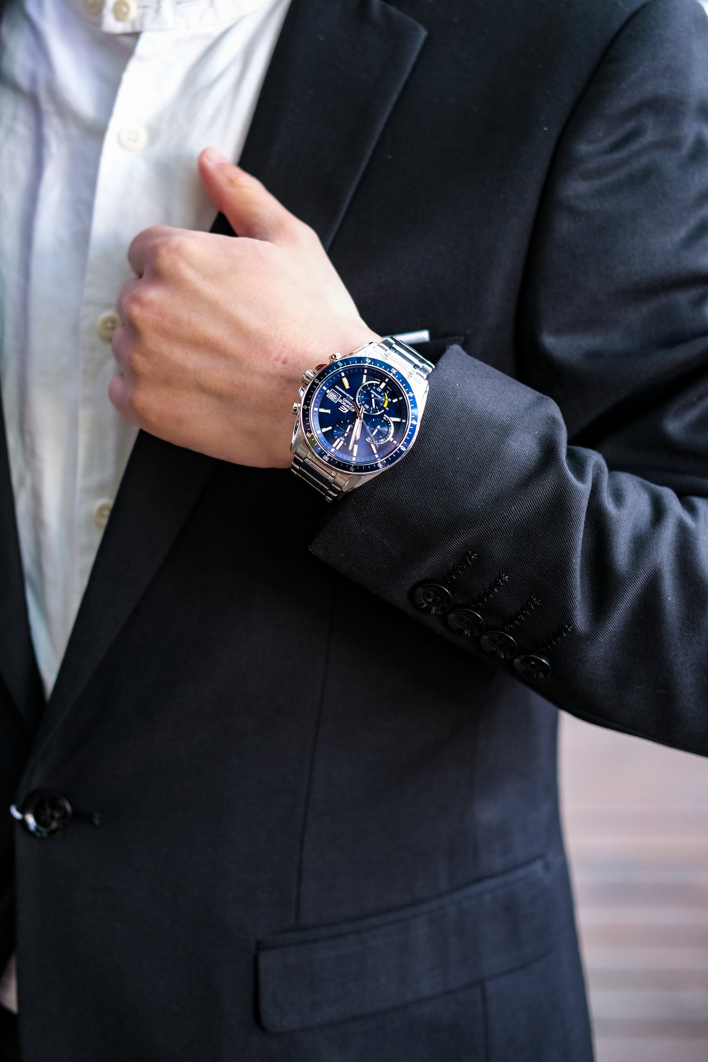 Casio Watch:Slim Line with Sapphire Crystal EFS-S510D-2AV