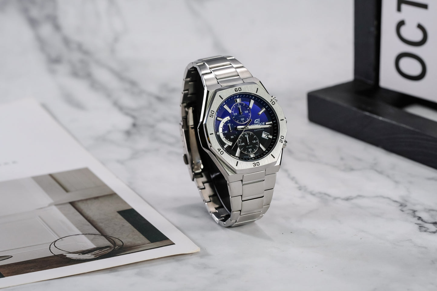 Casio Watch:Standard chronograph watch EFB-680D-2AV