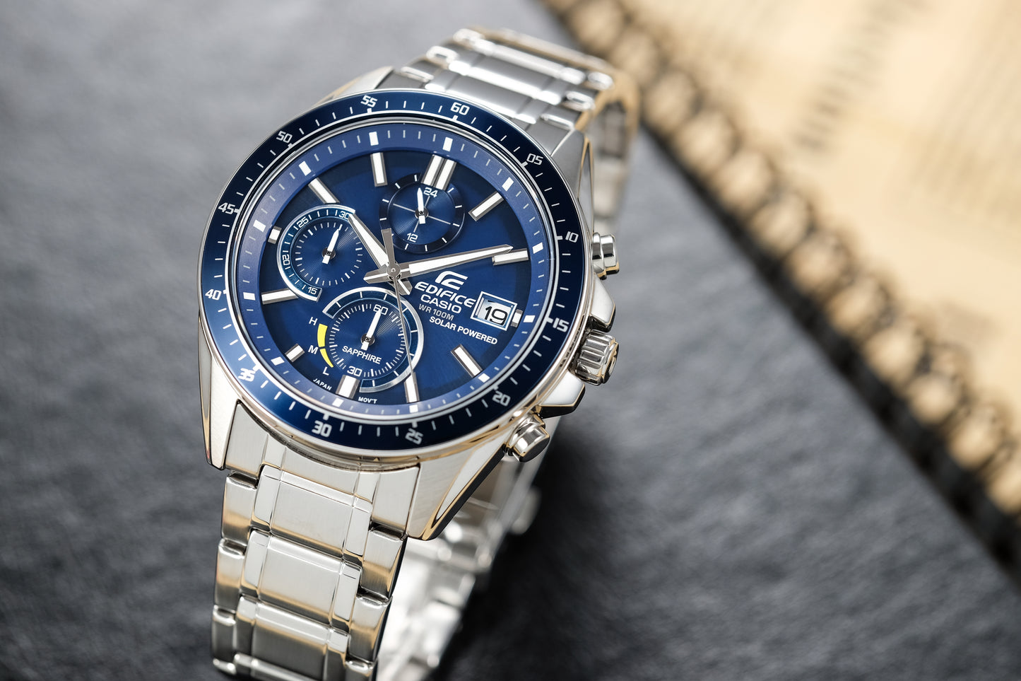 Casio Watch:Slim Line with Sapphire Crystal EFS-S510D-2AV