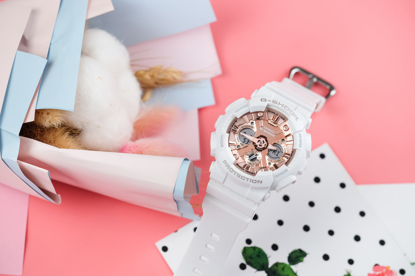 Casio watch:ANALOG-DIGITAL WOMEN GMAS120MF-7A2