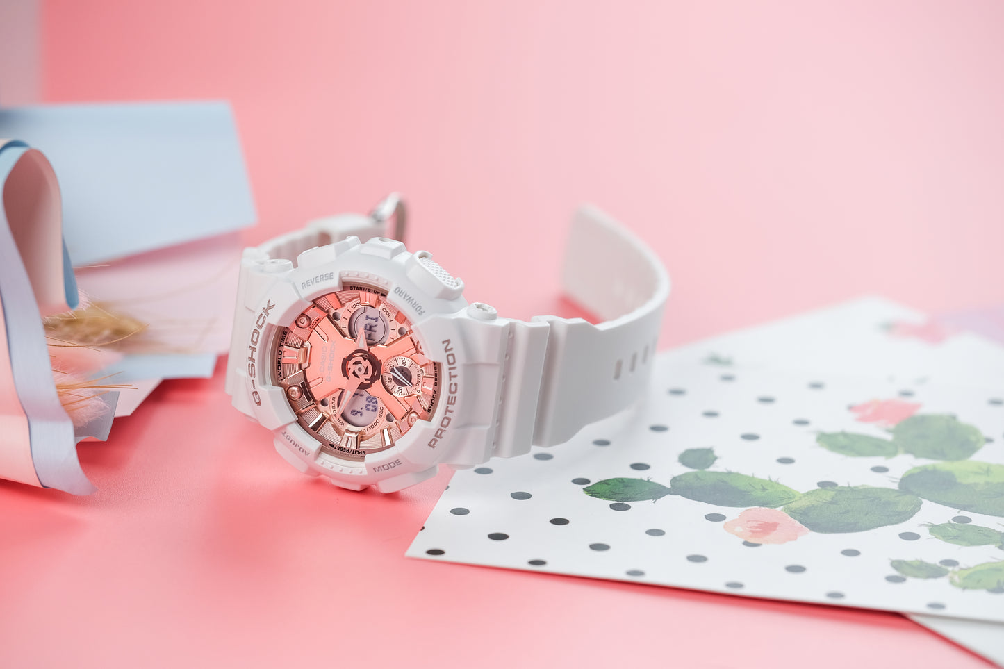 Casio watch:ANALOG-DIGITAL WOMEN GMAS120MF-7A2