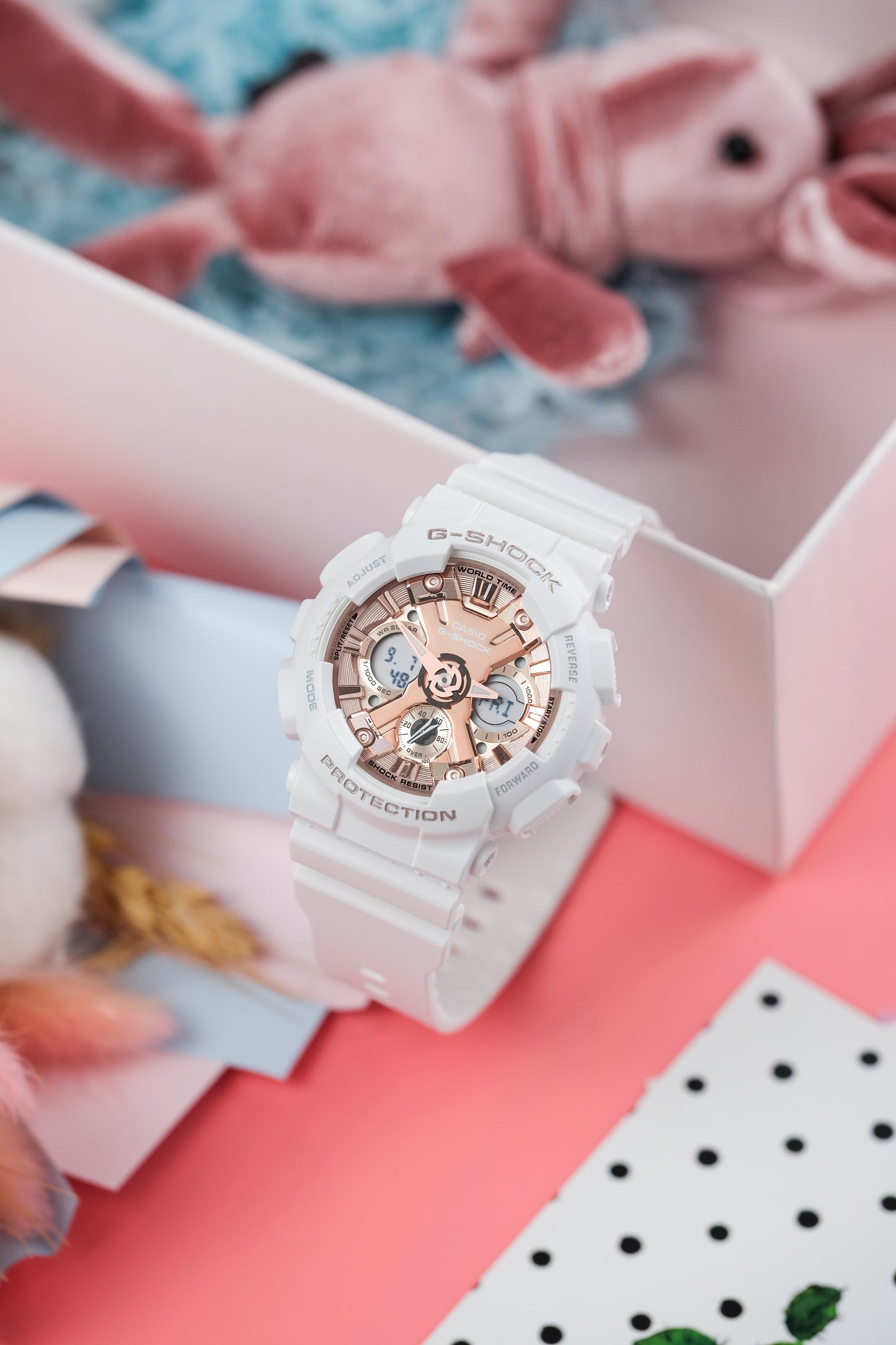 Casio watch:ANALOG-DIGITAL WOMEN GMAS120MF-7A2