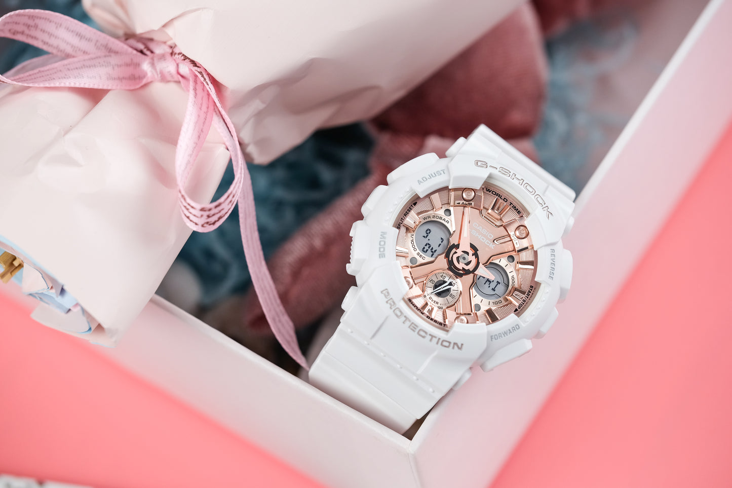 Casio watch:ANALOG-DIGITAL WOMEN GMAS120MF-7A2