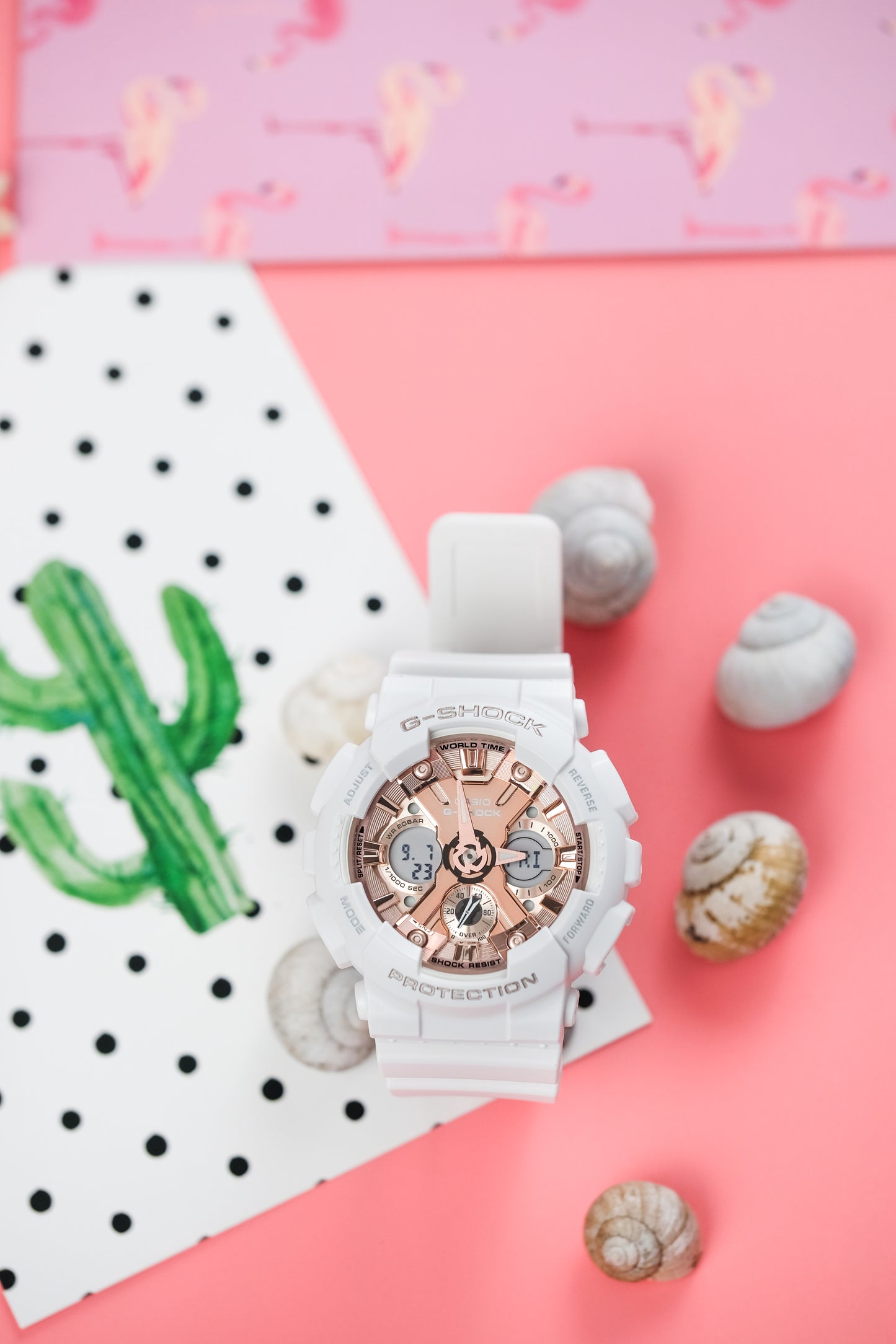 Casio watch:ANALOG-DIGITAL WOMEN GMAS120MF-7A2
