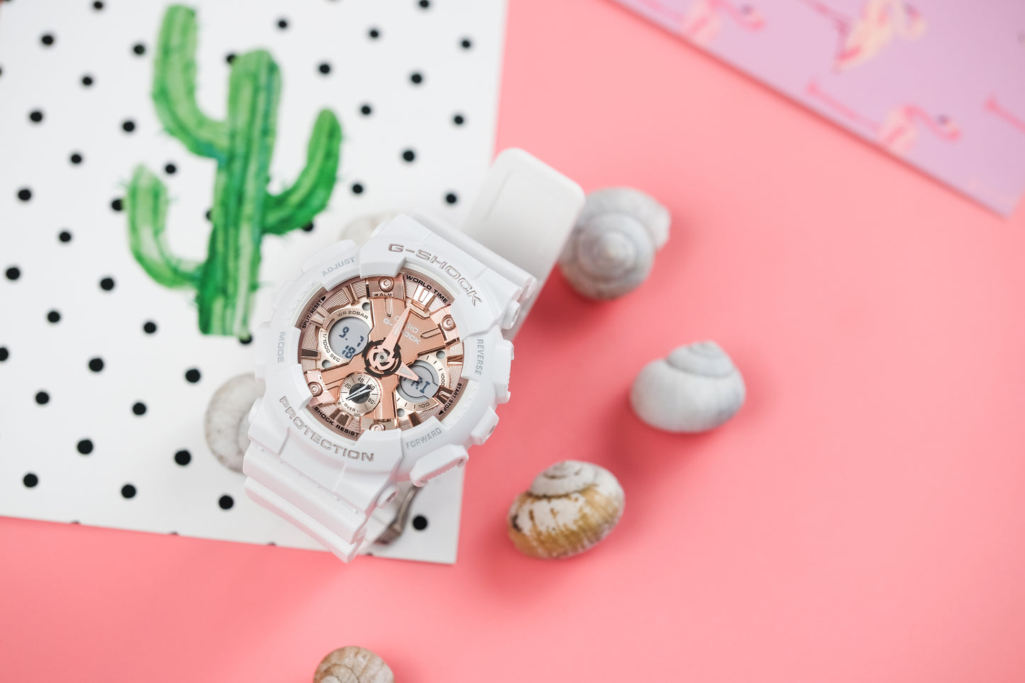 Casio watch:ANALOG-DIGITAL WOMEN GMAS120MF-7A2