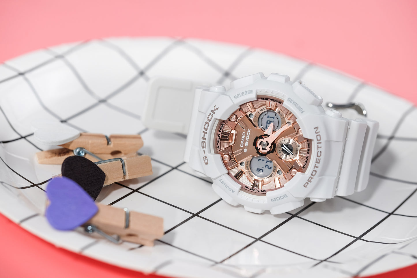 Casio watch:ANALOG-DIGITAL WOMEN GMAS120MF-7A2