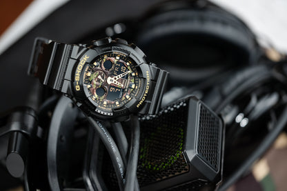Casio Watch:ANALOG-DIGITAL GA-100 SERIES GA-100CF-1A9