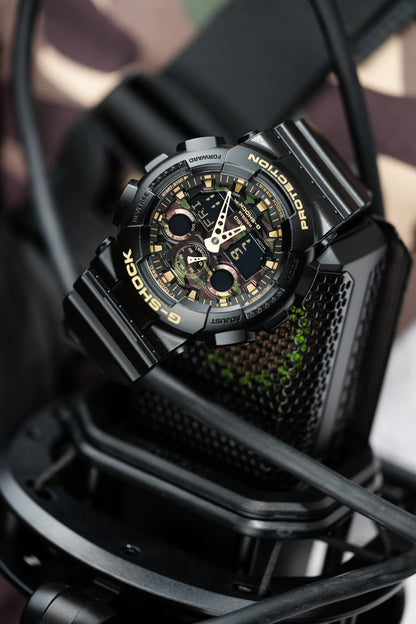 Casio Watch:ANALOG-DIGITAL GA-100 SERIES GA-100CF-1A9