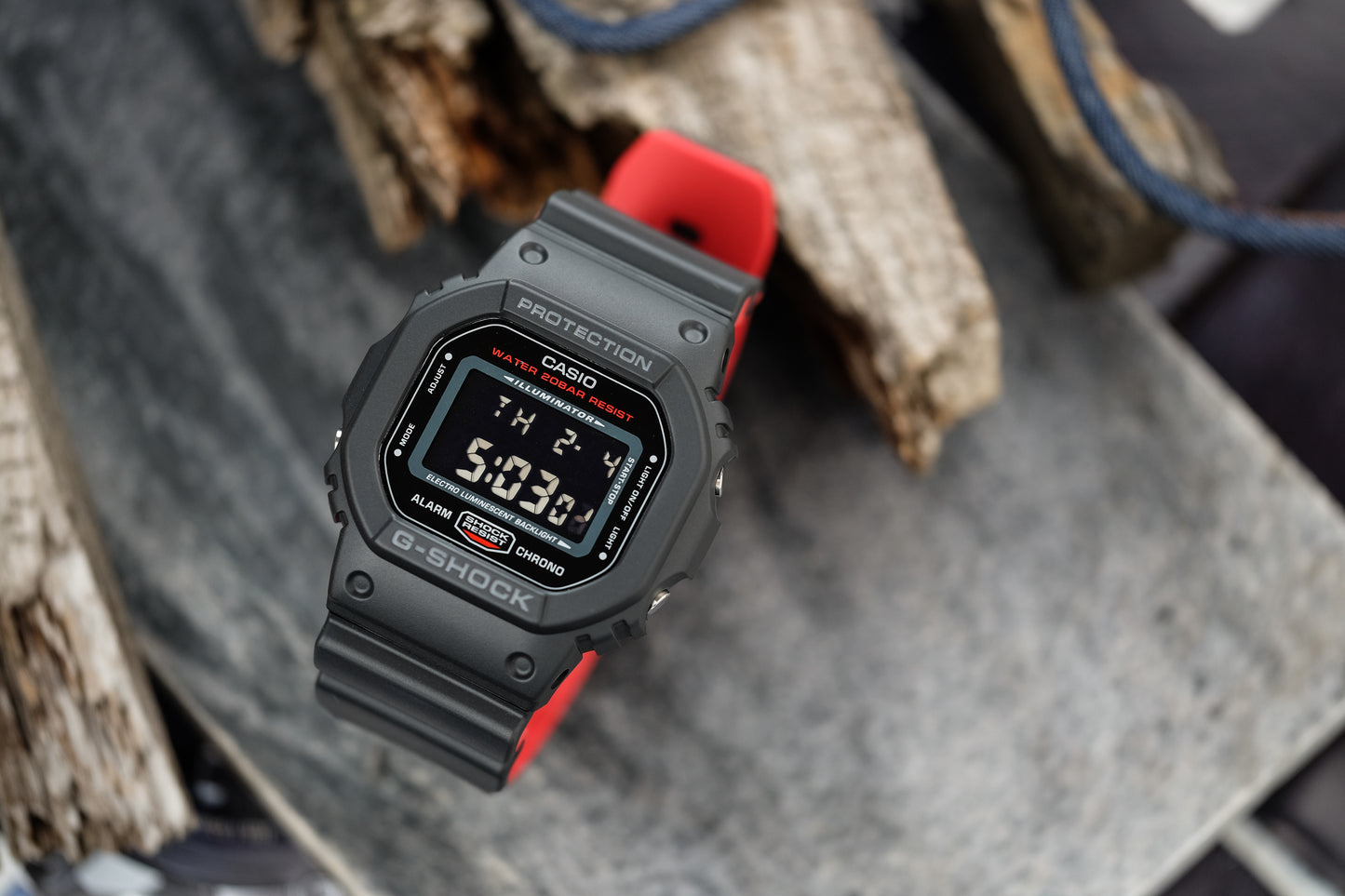 Casio Watch:DIGITAL 5600 SERIES DW-5600HR-1