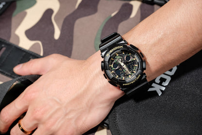 Casio Watch:ANALOG-DIGITAL GA-100 SERIES GA-100CF-1A9