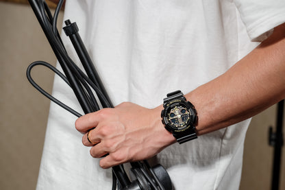 Casio Watch:ANALOG-DIGITAL GA-100 SERIES GA-100CF-1A9
