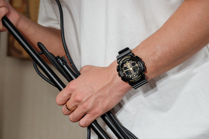 Casio Watch:ANALOG-DIGITAL GA-100 SERIES GA-100CF-1A9