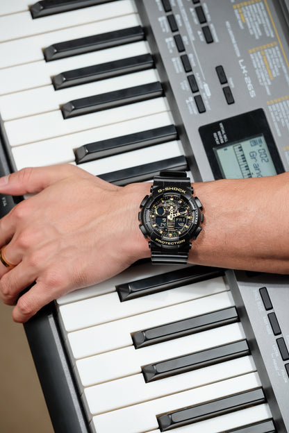 Casio Watch:ANALOG-DIGITAL GA-100 SERIES GA-100CF-1A9