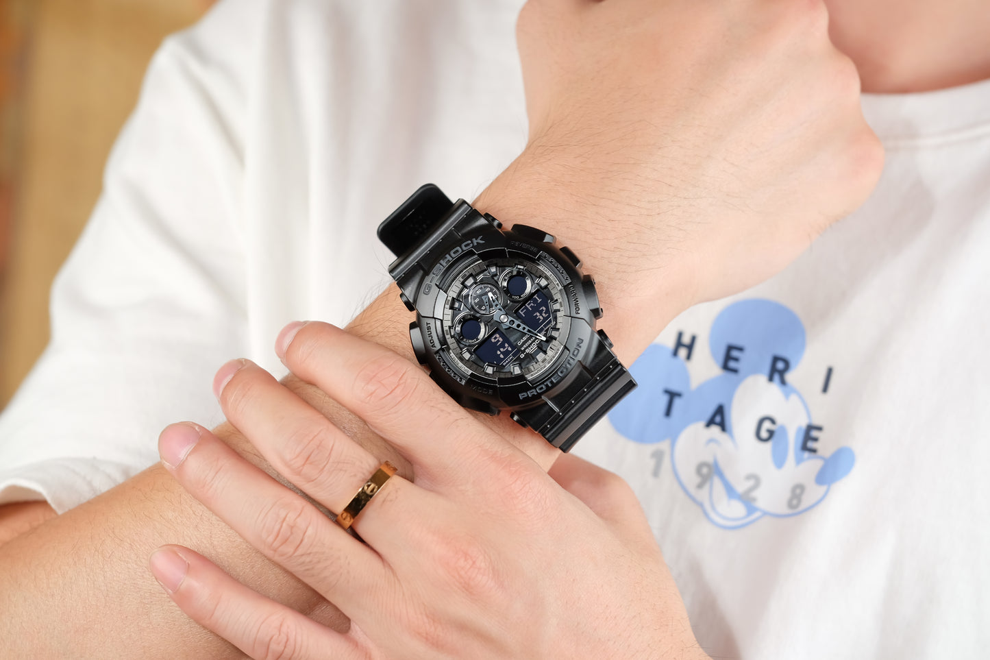 Casuo Watch:ANALOG-DIGITAL GA-100 SERIES GA-100CF-1A