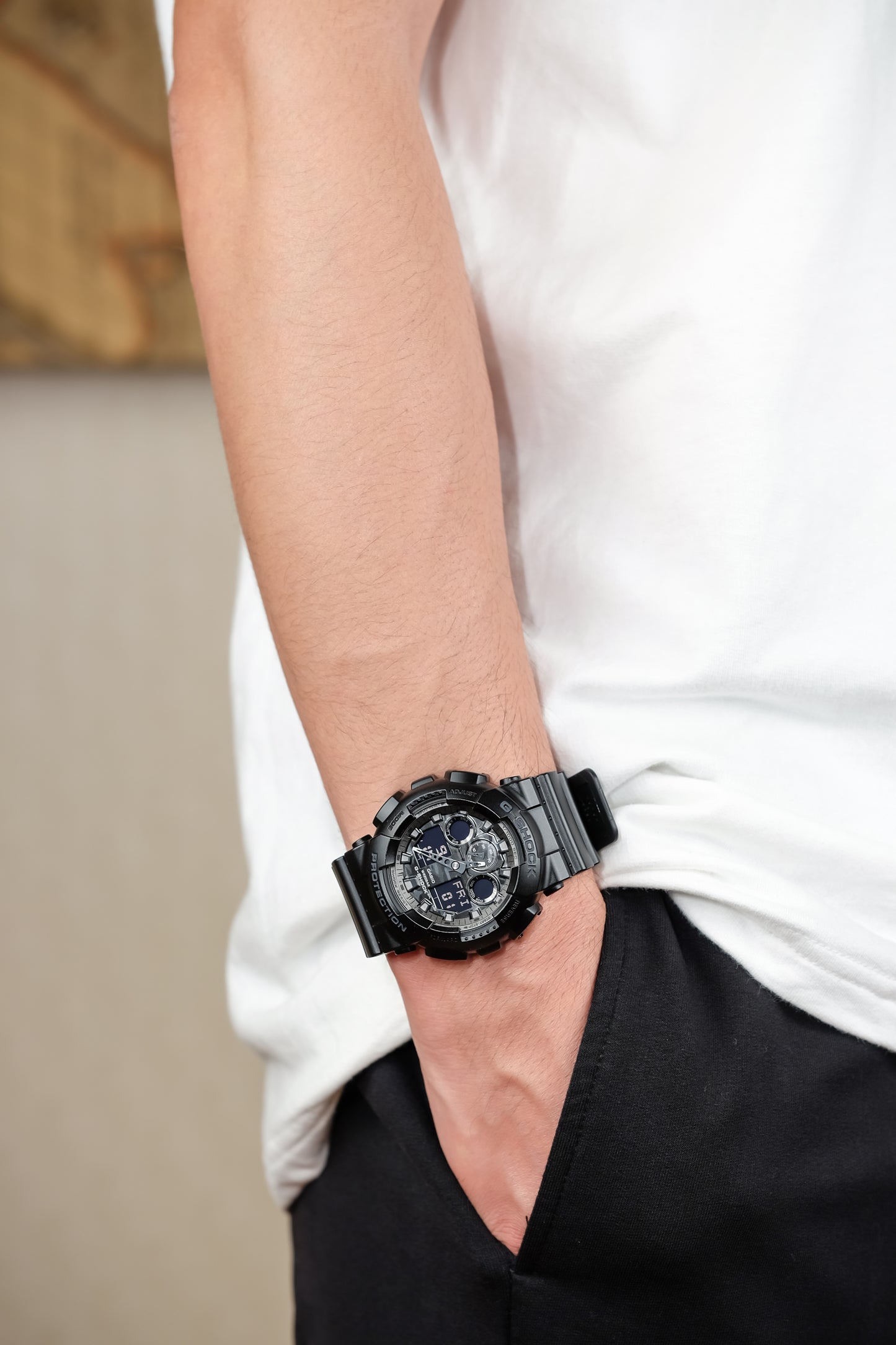 Casuo Watch:ANALOG-DIGITAL GA-100 SERIES GA-100CF-1A