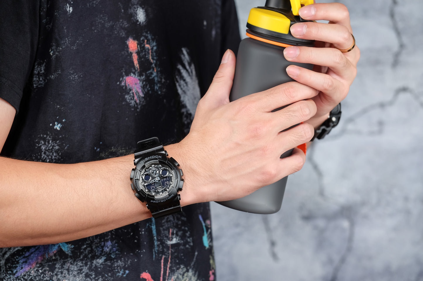 Casuo Watch:ANALOG-DIGITAL GA-100 SERIES GA-100CF-1A