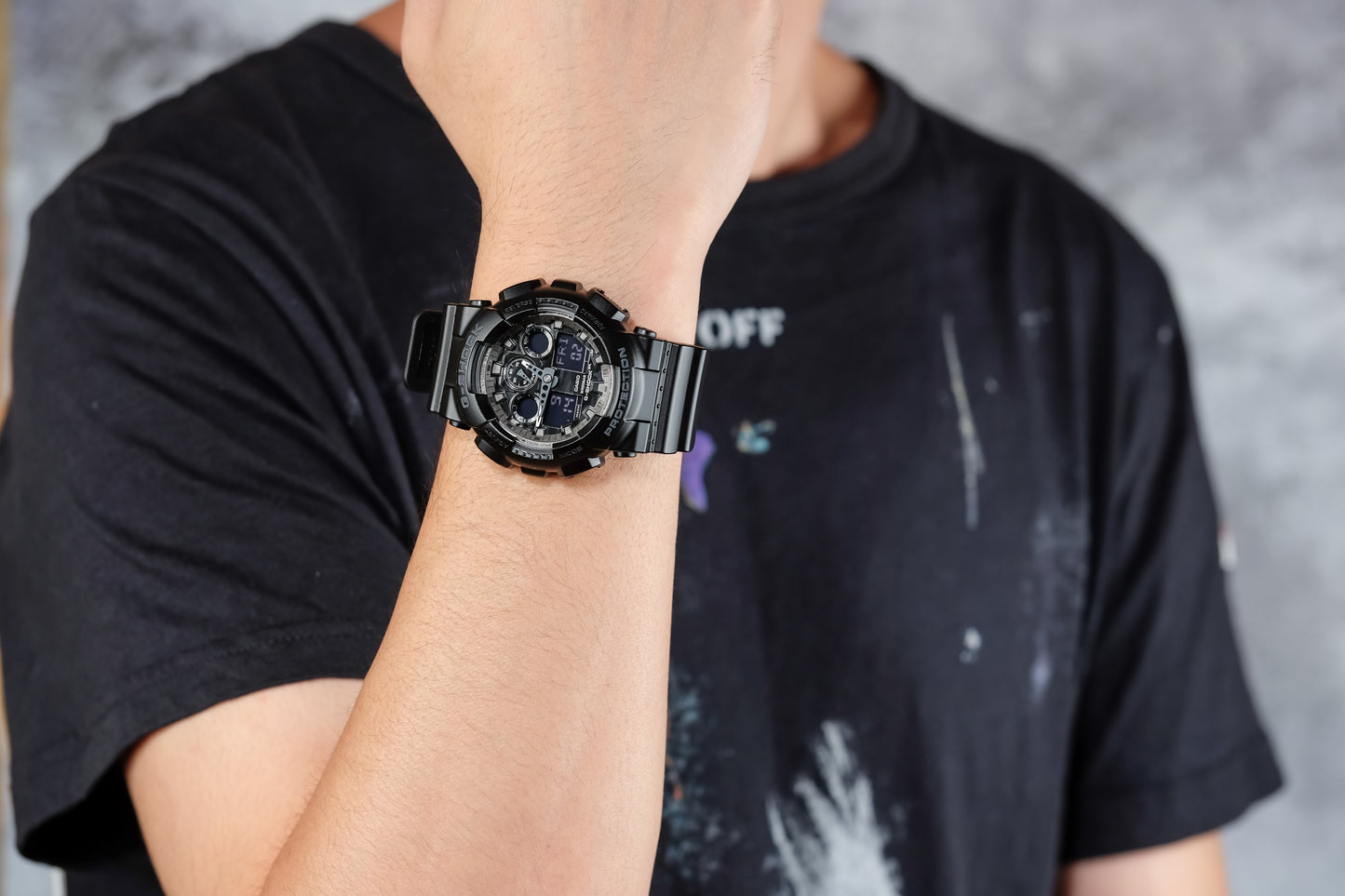 Casuo Watch:ANALOG-DIGITAL GA-100 SERIES GA-100CF-1A