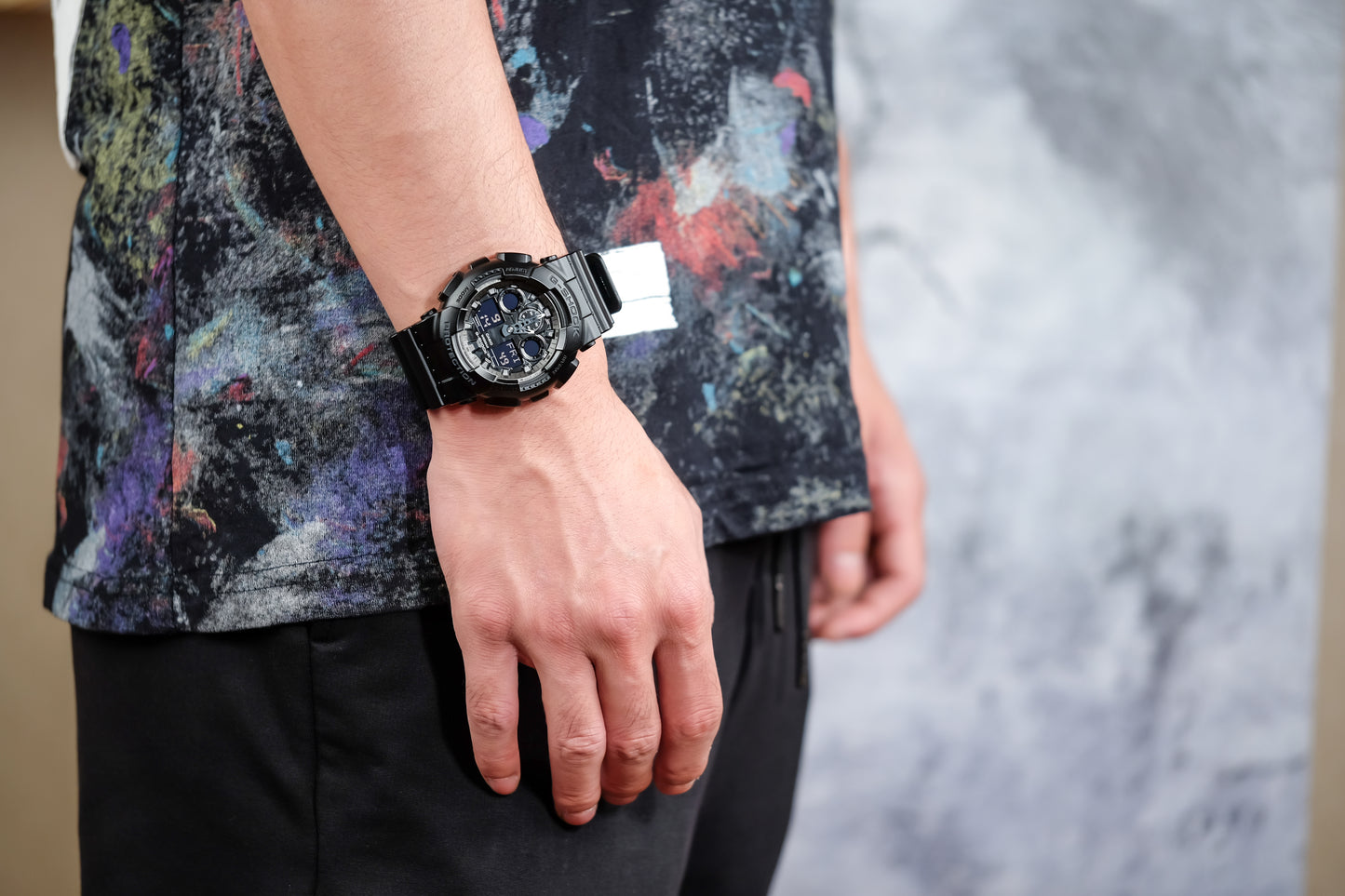 Casuo Watch:ANALOG-DIGITAL GA-100 SERIES GA-100CF-1A