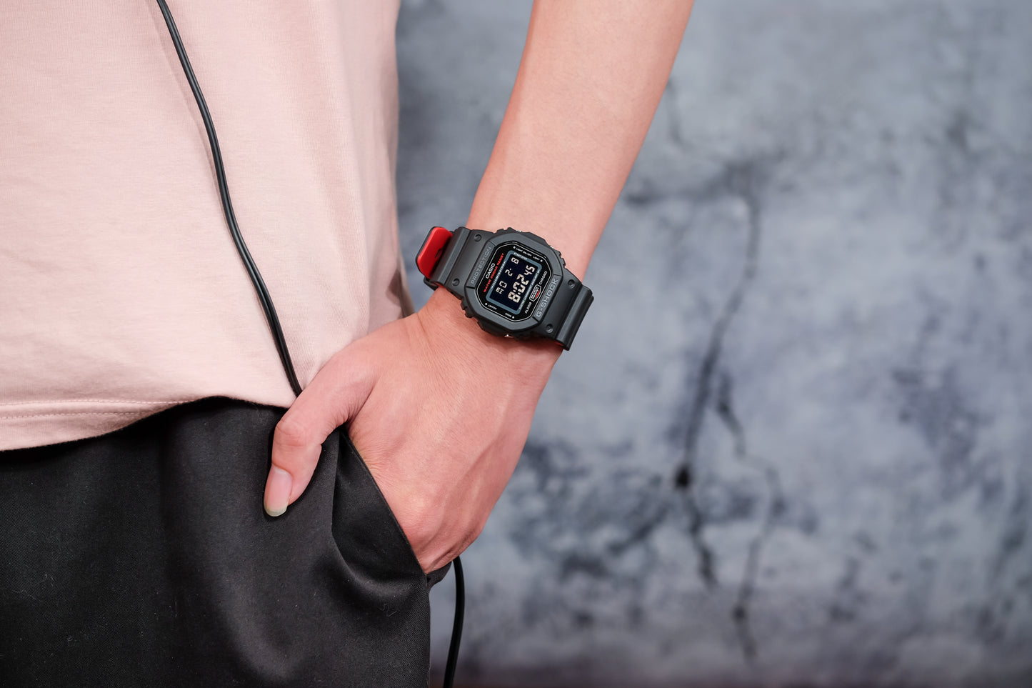 Casio Watch:DIGITAL 5600 SERIES DW-5600HR-1