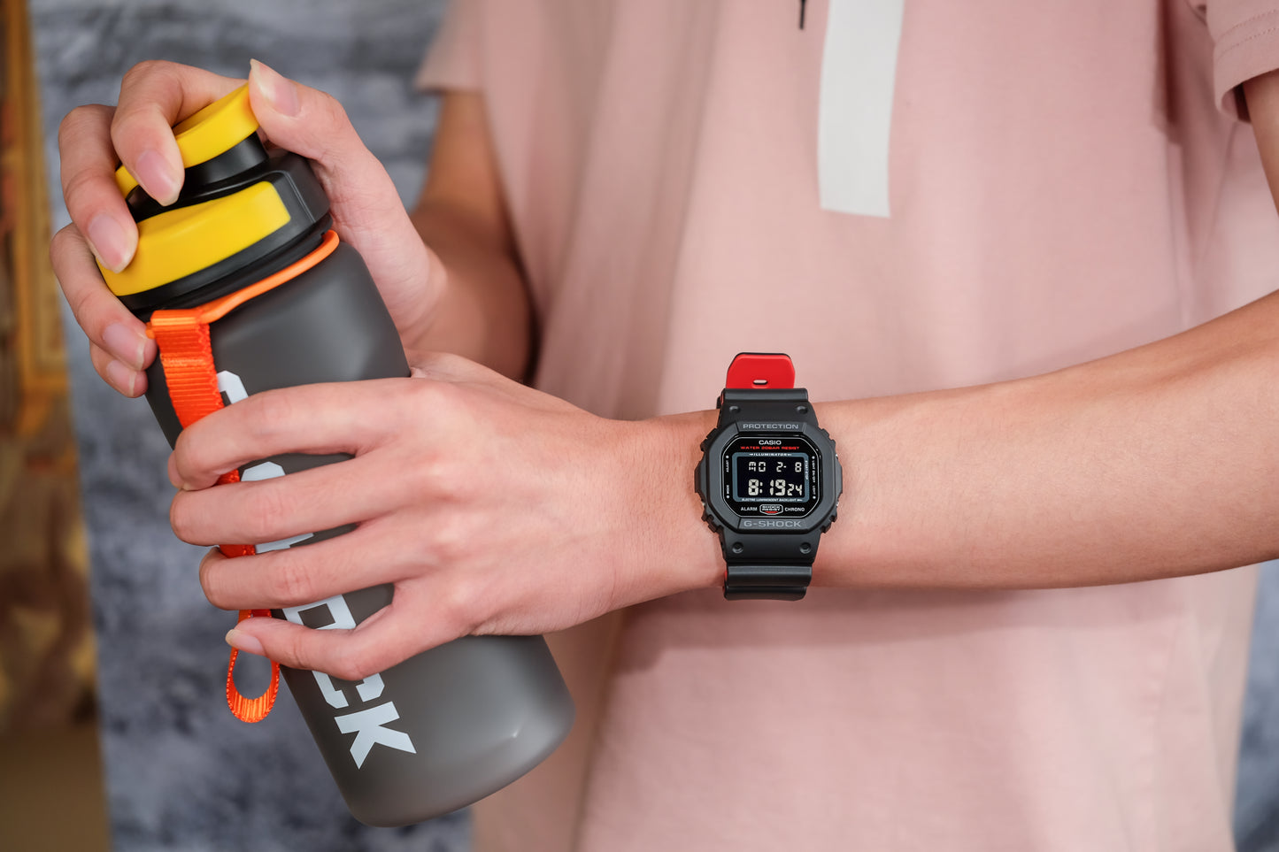 Casio Watch:DIGITAL 5600 SERIES DW-5600HR-1